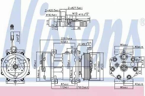 Nissens 89150 - Compressor, air conditioning autospares.lv