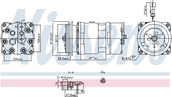 Nissens 891098 - Compressor, air conditioning autospares.lv