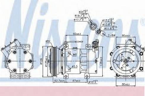 Nissens 89127 - Compressor, air conditioning autospares.lv