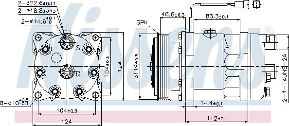 Nissens 89171 - Compressor, air conditioning autospares.lv