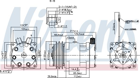 Nissens 89849 - Compressor, air conditioning autospares.lv