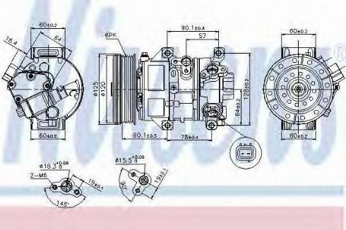 Nissens 89345 - Compressor, air conditioning autospares.lv