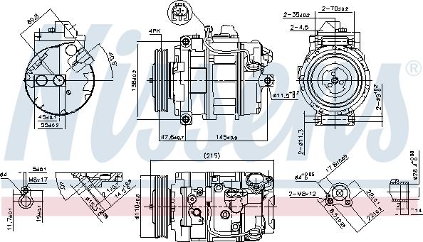 Nissens 89359 - Compressor, air conditioning autospares.lv