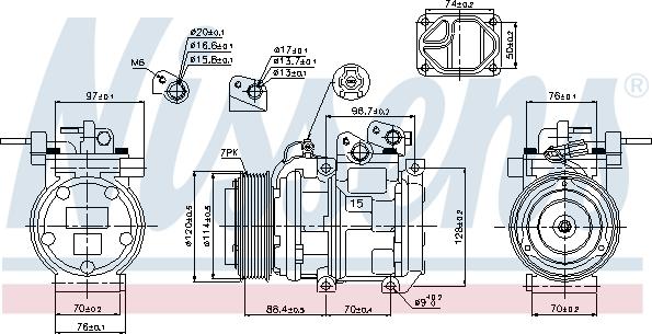 Nissens 89301 - Compressor, air conditioning autospares.lv