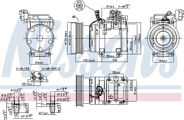 Nissens  89262 - Compressor, air conditioning autospares.lv