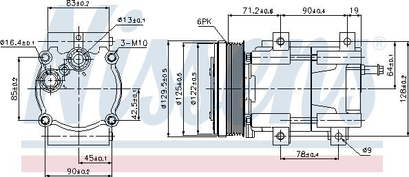 Nissens 89205 - Compressor, air conditioning autospares.lv