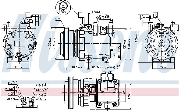 Nissens  89286 - Compressor, air conditioning autospares.lv