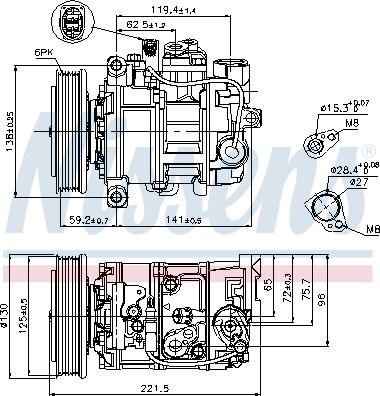 Nissens 89236 - Compressor, air conditioning autospares.lv