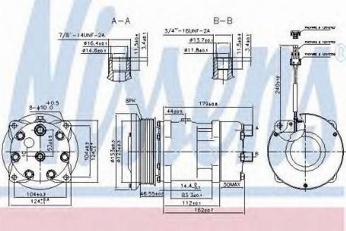 Nissens 89703 - Compressor, air conditioning autospares.lv