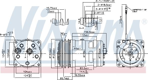 Nissens 89779 - Compressor, air conditioning autospares.lv