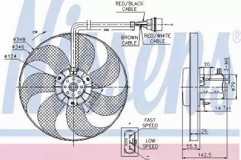 Nissens 85686 - Fan, radiator autospares.lv