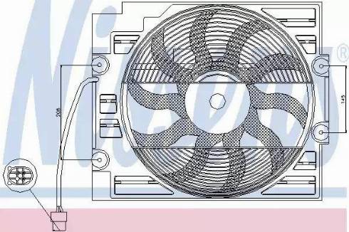 Nissens 85629 - Fan, A / C condenser autospares.lv