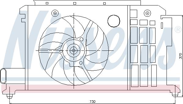 Nissens 85058 - Fan, radiator autospares.lv