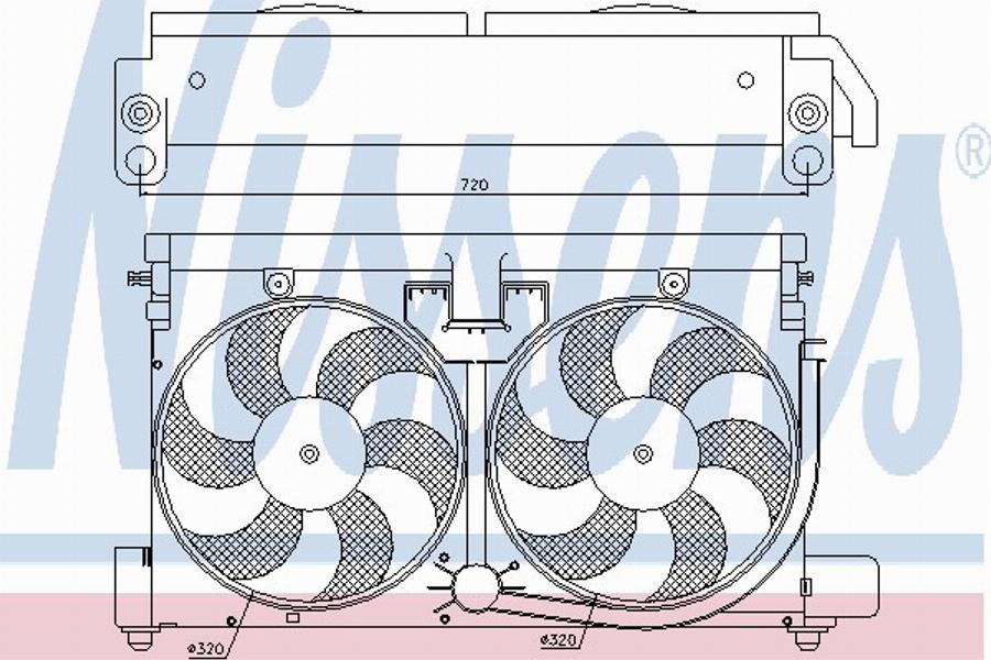 Nissens 85057 - Fan, radiator autospares.lv