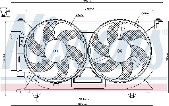 Nissens 85074 - Fan, radiator autospares.lv