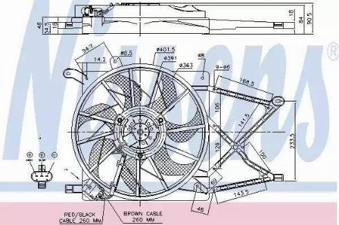 Nissens 85174 - Fan, radiator autospares.lv