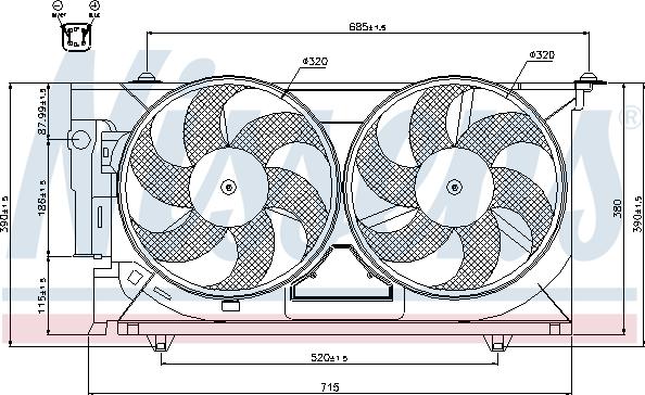 Nissens 85321 - Fan, radiator autospares.lv