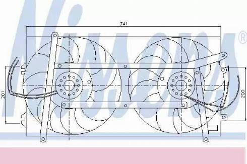 Nissens 85248 - Fan, radiator autospares.lv