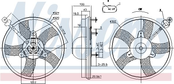 Nissens 85759 - Fan, radiator autospares.lv