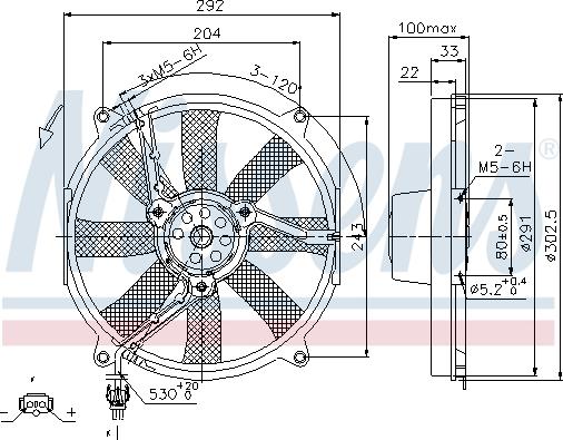 Nissens 85702 - Fan, radiator autospares.lv