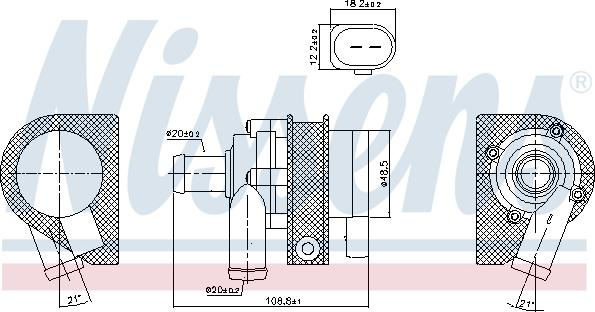 Nissens 831061 - Water Pump autospares.lv