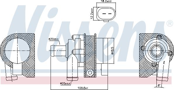 Nissens 831063 - Water Pump autospares.lv