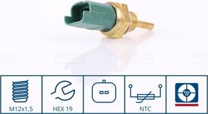 Nissens 207004 - Sensor, coolant temperature autospares.lv