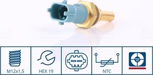 Nissens 207019 - Sensor, coolant temperature autospares.lv