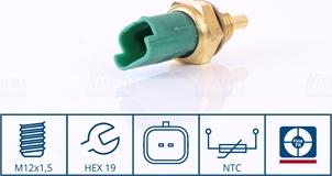 Nissens 207087 - Sensor, coolant temperature autospares.lv