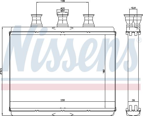 Nissens 70517 - Heat Exchanger, interior heating autospares.lv