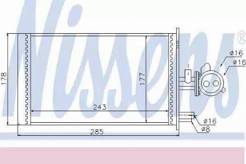 Nissens 73988 - Heat Exchanger, interior heating autospares.lv