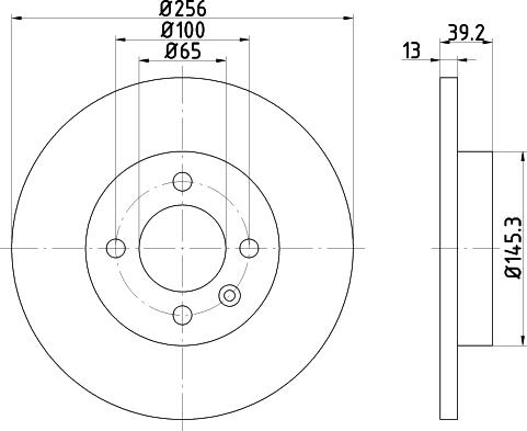 Nisshinbo ND5042 - Brake Disc autospares.lv