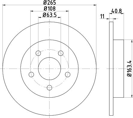 Nisshinbo ND5020K - Brake Disc autospares.lv