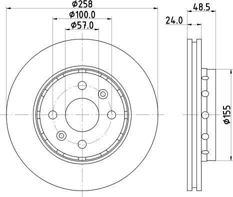 Nisshinbo ND6007 - Brake Disc autospares.lv