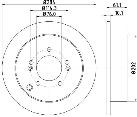 Nisshinbo ND6038K - Brake Disc autospares.lv