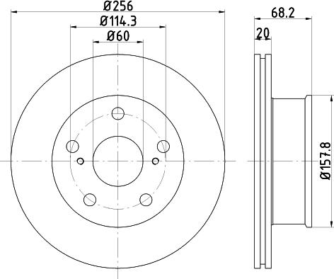 Nisshinbo ND1062 - Brake Disc autospares.lv