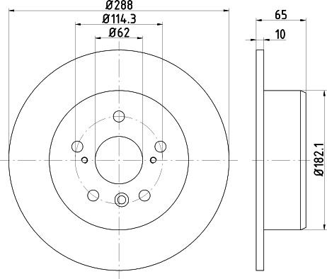 Nisshinbo ND1014K - Brake Disc autospares.lv