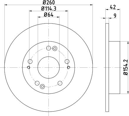 Nisshinbo ND8010K - Brake Disc autospares.lv