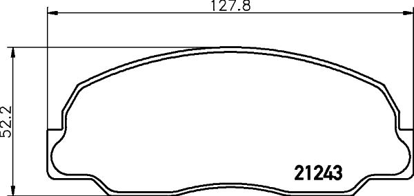 Nisshinbo NP1087 - Brake Pad Set, disc brake autospares.lv