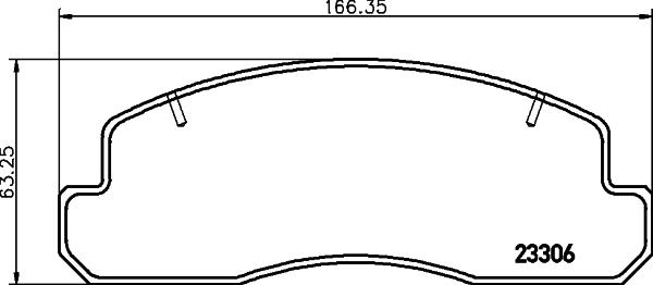 Nisshinbo NP1169 - Brake Pad Set, disc brake autospares.lv