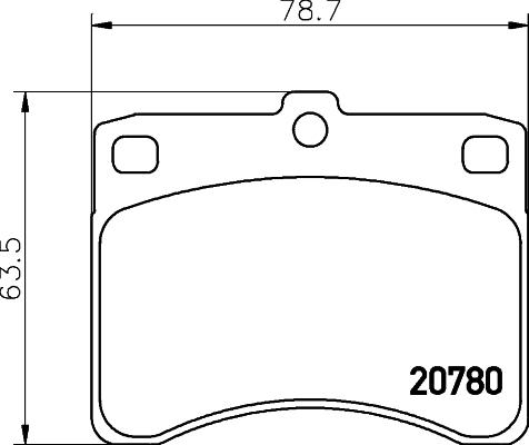 Nisshinbo NP1160 - Brake Pad Set, disc brake autospares.lv