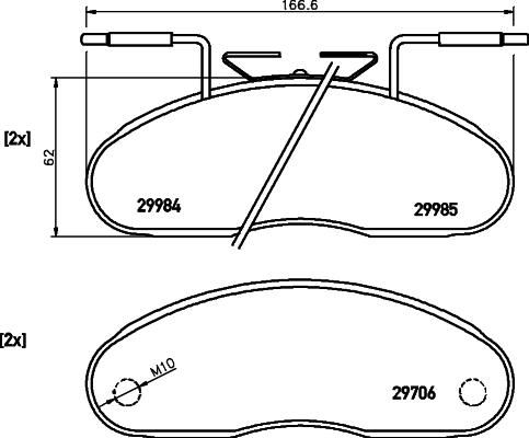 Jurid 2998404611 - Brake Pad Set, disc brake autospares.lv