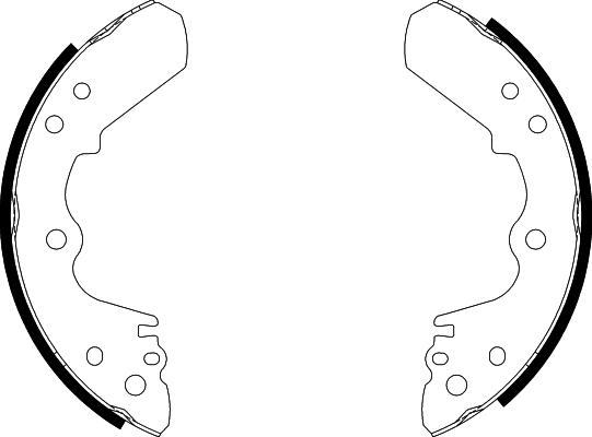 Nisshinbo NS4002 - Brake Shoe Set autospares.lv