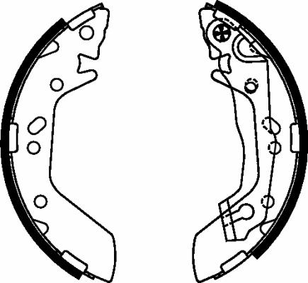 Nisshinbo NS6009 - Brake Shoe Set autospares.lv