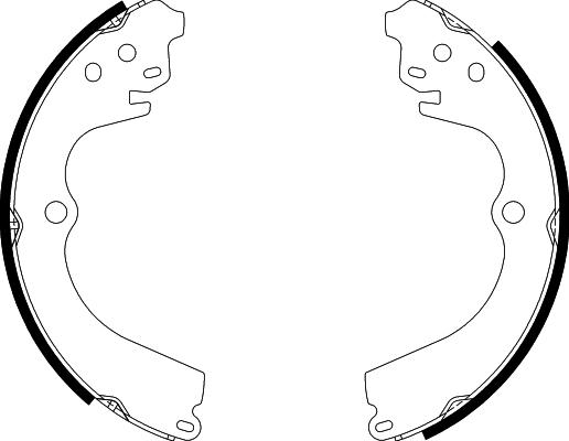 Nisshinbo NS6004 - Brake Shoe Set autospares.lv