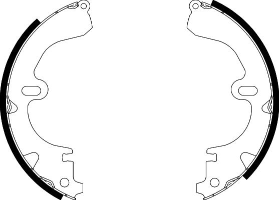 Nisshinbo NS1004 - Brake Shoe Set autospares.lv