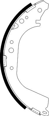 Nisshinbo NS1005 - Brake Shoe Set autospares.lv