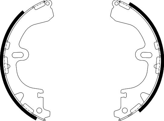 Nisshinbo NS1006 - Brake Shoe Set autospares.lv