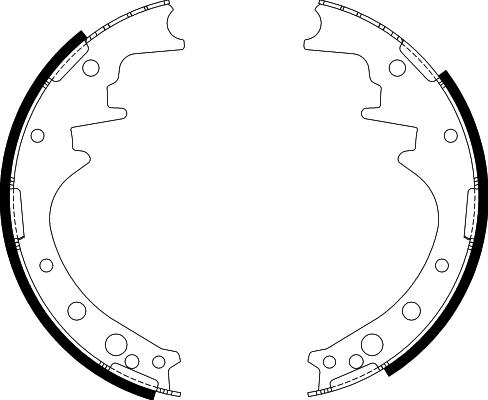 Nisshinbo NS1003 - Brake Shoe Set autospares.lv