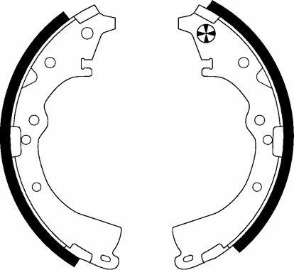 Nisshinbo NS1018 - Brake Shoe Set autospares.lv